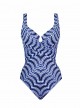 Maillot de bain gainant Criss Cross Escape Bleu - Hypnotique - "M" - Miraclesuit swimwear