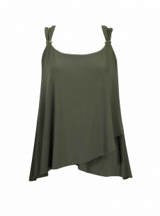 Dazzle Tankini Top Vert - Razzle Dazzle - "M" - Miraclesuit Swimwear