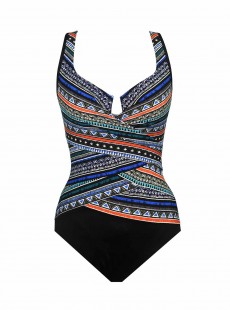 Maillot de bain gainant Layered Escape Multicolore - Portofino - "M" - Miraclesuit swimwear