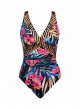 Maillot de bain gainant Double Cross Multicolore - Tropica - "M" - Miraclesuit swimwear