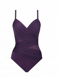 Maillot de bain gainant Mystique violet - Network - "M" - Miraclesuit swimwear
