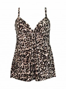 Tankini Marina Leopard - Belle Gattino - "M" - Miraclesuit swimwear