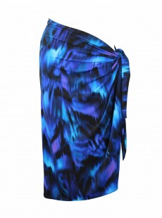 Pareo Long Sarong Imprimés Bleu - Nuage Bleu - "M" - Miraclesuit swimwear