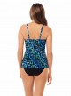 Love Knot Tankini Top Imprimés graphique bleu vert - Jewels Of The Nile - "M" - Miraclesuit swimwear