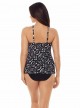 Love Knot Tankini Top Imprimés Noir et Blanc - Labyrinth - "FC" - Miraclesuit swimwear