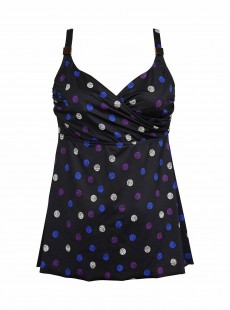 Tankini Noir à Pois - Spotted - "M" - Miraclesuit Swimwear