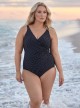 Maillot de bain gainant Oceanus Noir - Must haves - Pin point - "W" -Miraclesuit Swimwear       