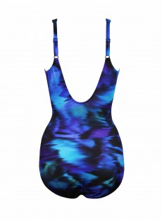 Maillot de bain gainant Oceanus Imprimés à motifs Bleu - Nuage Bleu - "FC" - Miraclesuit swimwear