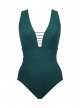 Maillot de bain lissant 1 pièce Aurora Vert - Northern Lights - Amoressa