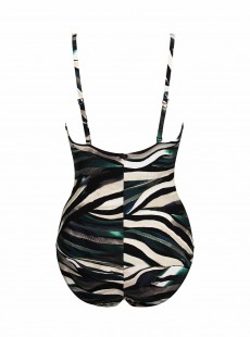 Maillot de bain 1 pièce Nile Imprimés vert - Yukon - Amoressa