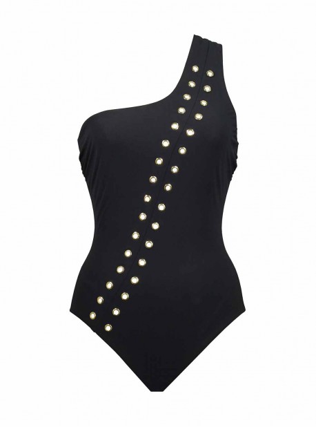 Maillot de bain lissant 1 pièce asymétrique Saturn - Solar - Amoressa