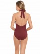 Maillot de bain lissant 1 pièce Jupitar Bordeaux - Solar - Amoressa