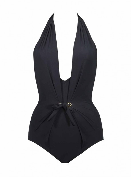 Maillot de bain lissant 1 pièce Jupiter Noir - Solar - Amoressa