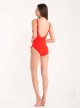 Maillot de bain sculptant 1 pièce Mirabasic Diana Laces - Rouge - Miradonna