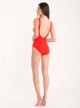 Maillot de bain sculptant 1 pièce Mirabasic Athena - Rouge - Miradonna