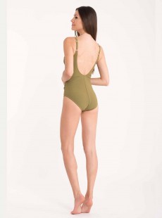 Maillot de bain sculptant 1 pièce Mirabasic Nemesis - Vert - Miradonna