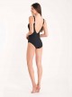 Maillot de bain sculptant 1 pièce Athena noir - Glamorous - Miradonna