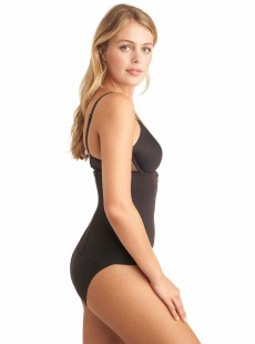 Ceinture gainante taille haute Noire - Zip Smooth - Miraclesuit Shapewear