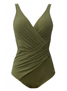 Maillot de bain sculptant 1 pièce Mirabasic Athena - Vert - Miradonna