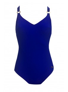 Maillot de bain sculptant 1 pièce Mirabasic Urania - Bleu - Miradonna 