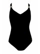 Maillot de bain sculptant 1 pièce Mirabasic Urania - Noir - Miradonna
