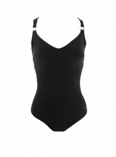 Maillot de bain sculptant 1 pièce Mirabasic Urania - Noir - Miradonna