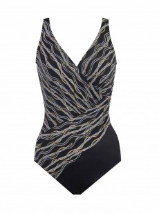 Maillot de bain gainant Oceanus - Linked In -  "W" - Miraclesuit Swimwear