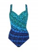 Maillot de bain gainant Seraphina - Ocean Ombre -"M"- Miraclesuit Swimwear