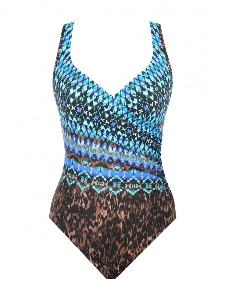 Maillot de bain gainant It's a Wrap - Untamed -"M"- Miraclesuit swimwear