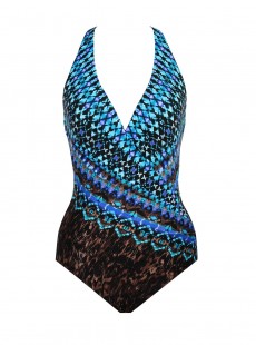 Maillot de bain gainant Siren Noir -Razzle Dazzle -  "M" -Miraclesuit Swimwear