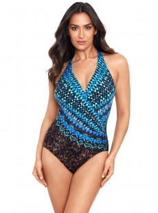 Maillot de bain gainant Siren Noir -Razzle Dazzle -  "M" -Miraclesuit Swimwear