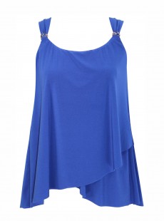 Dazzle Tankini Top Bleu- Razzle Dazzle - "W" - Miraclesuit Swimwear