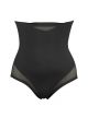 Culotte gainante taille extra-haute noire - Sexy Sheer Shaping - Miraclesuit Shapewear